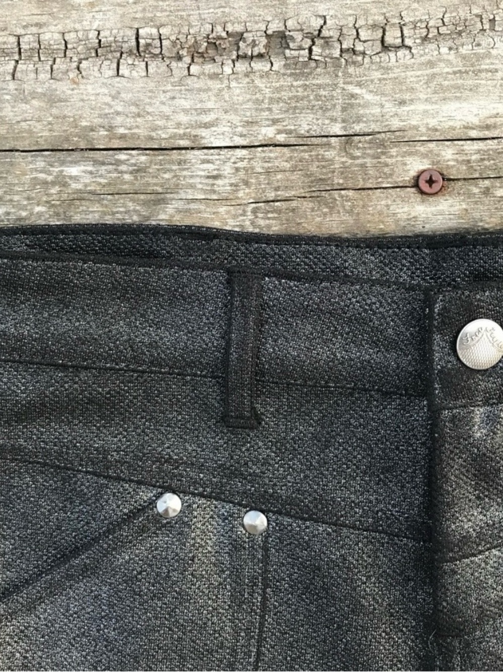 FP NWOT shimmery black skinny’s - Picture 3 of 12